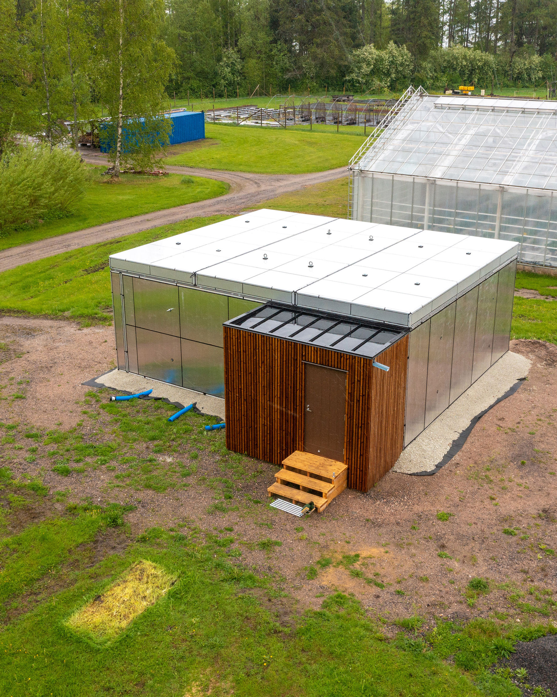 Vertical farming greenhouse.